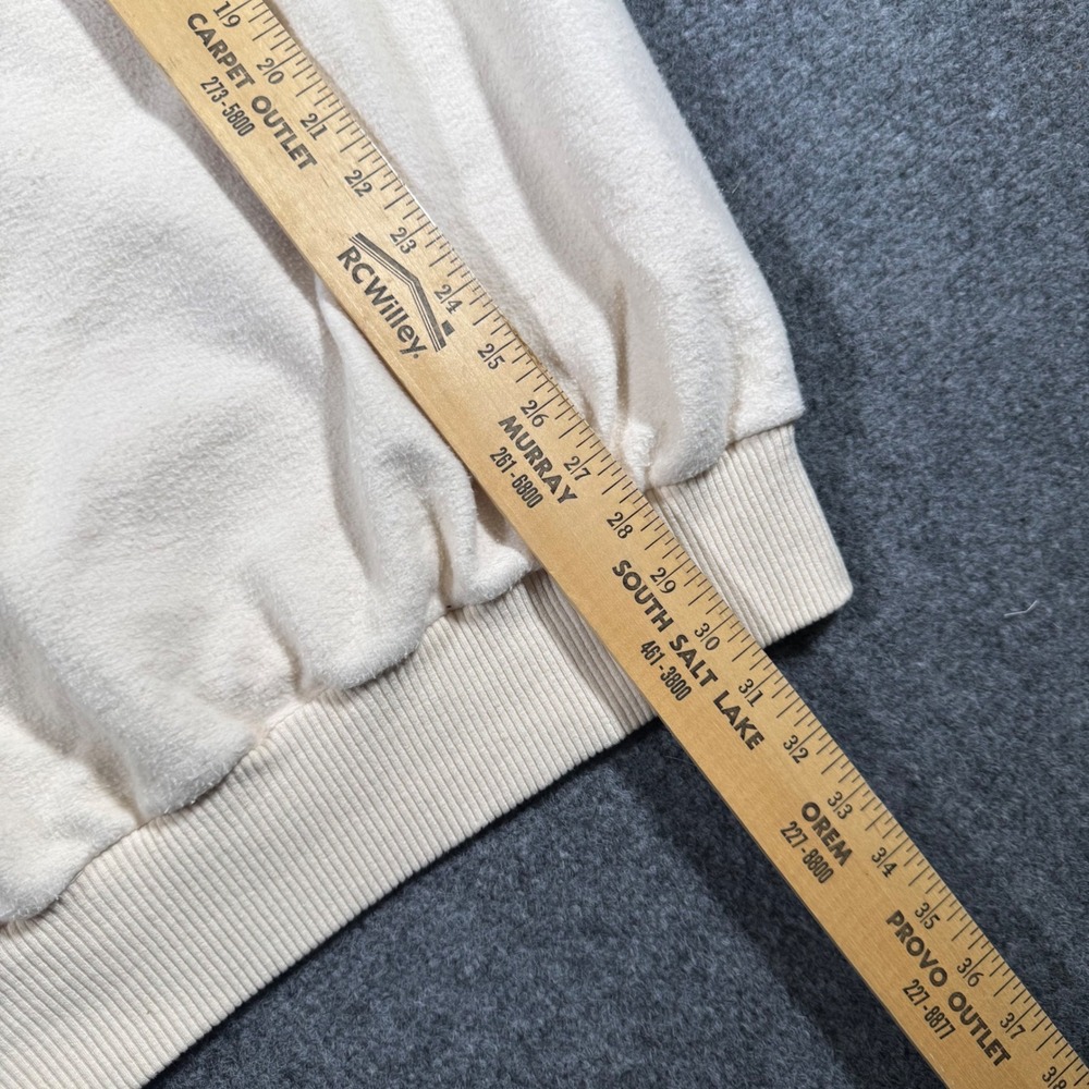 Vintage SDI Riverside Country Club 1/4 Zip Pullover Mens Large Cream - Picture 5 of 9